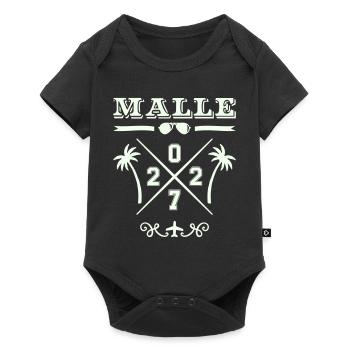 Logo rétro MALLE Strand Cross 2027 - Body à manches courtes Premium Bébé - noir - Devant