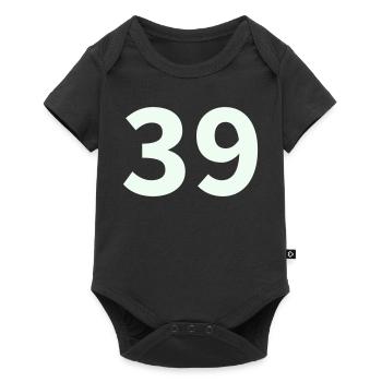 39- - Body à manches courtes Premium Bébé - noir - Devant