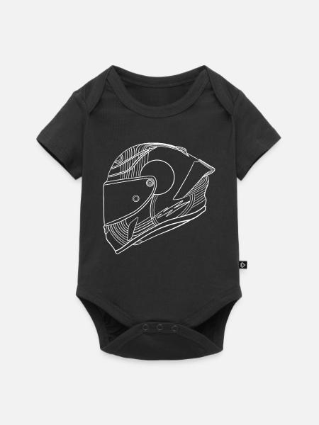 Weis Helm - Baby Premium Kurzarmbody - Schwarz