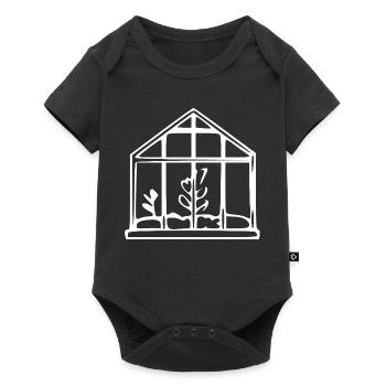Don du jardinier de jardin en serre - Body à manches courtes Premium Bébé - noir - Devant