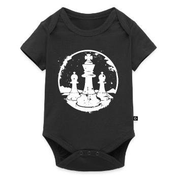 Chess Pieces Sketch - Baby Premium short-sleeve bodysuit - black - Front
