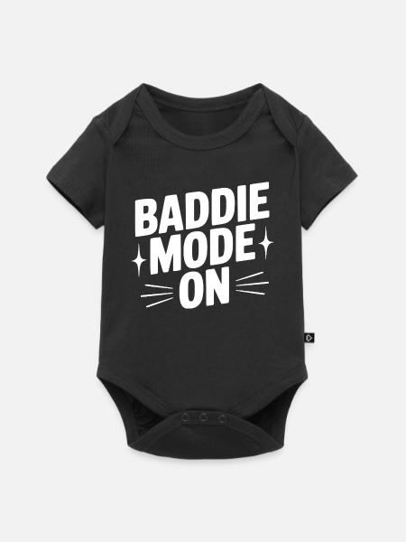Bösewicht-Modus an - Baby Premium Kurzarmbody - Schwarz