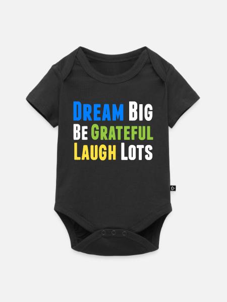 Positives Denken Inspirierend Motivation - Baby Premium Kurzarmbody - Schwarz