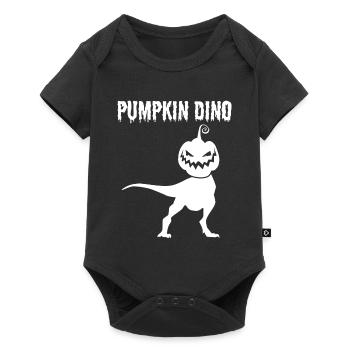 Drôle de Drôle de Halloween Citrouille Dino Drôle de Citrouille Dinosau - Body à manches courtes Premium Bébé - noir - Devant