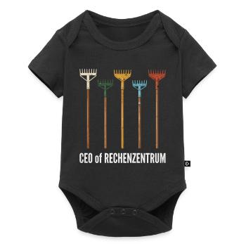 Rechenzentrum Gärtner Garten Gartenarbeit - Baby Premium Kurzarmbody - Schwarz - Vorne
