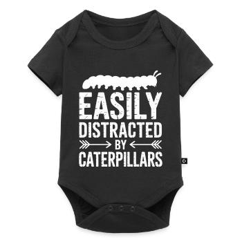 Caterpillar Sayings Caterpillar Funny Caterpillar Gift - Baby Premium short-sleeve bodysuit - black - Front