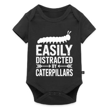 Caterpillar Sayings Caterpillar Funny Caterpillar Gift - Baby Premium short-sleeve bodysuit - black - Front