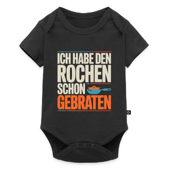 Rochen Schon Gebraten Stachelrochen Manta Rochen - Baby Premium Kurzarmbody - Schwarz - Vorne