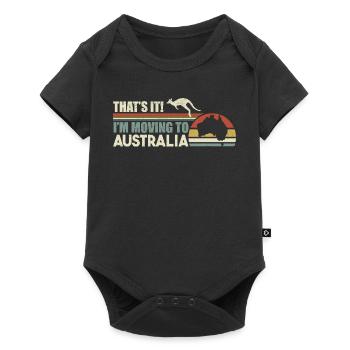 Australie Je déménage en Australie Tourisme - Body à manches courtes Premium Bébé - noir - Devant