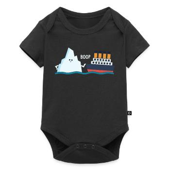Titanic Lustige Titanic Berg Boop Parodie für Jungs - Baby Premium Kurzarmbody - Schwarz - Vorne