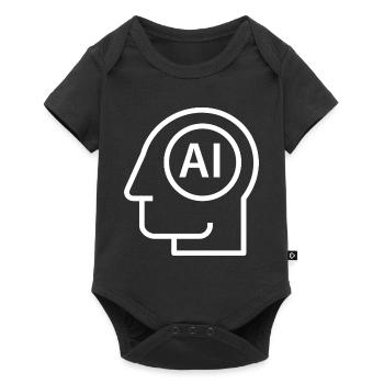 Ai,  Künstliche Intelligenz, KI Technologie - Baby Premium Kurzarmbody - Schwarz - Vorne