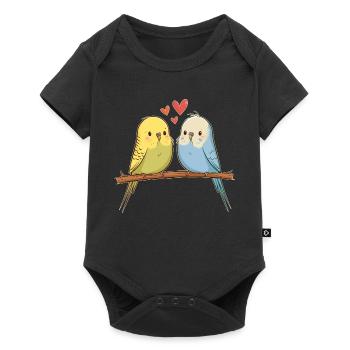 Budgies - Baby Premium short-sleeve bodysuit - black - Front