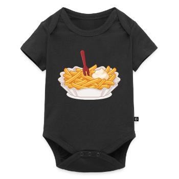 pommes - Baby Premium Kurzarmbody - Schwarz - Vorne