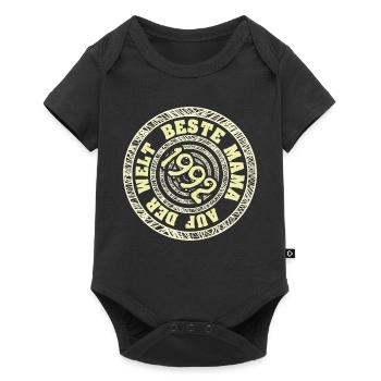 1992 - Baby Premium Kurzarmbody - Schwarz - Vorne