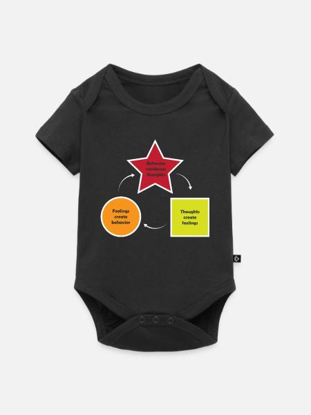 Verhaltenstherapie Therapie Verhalten - Baby Premium Kurzarmbody - Schwarz