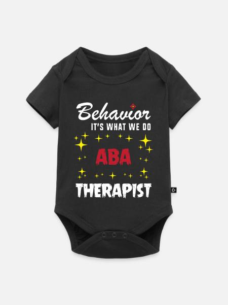 Verhaltenstherapie Therapie Verhalten - Baby Premium Kurzarmbody - Schwarz