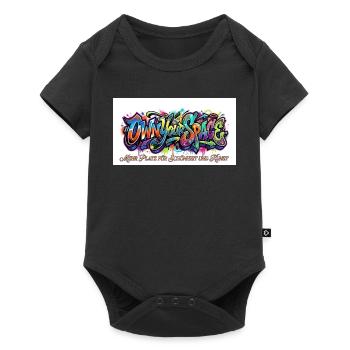 Eigener Raum Graffiti Kunst - Baby Premium Kurzarmbody - Schwarz - Vorne