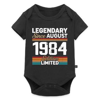 Legendary Since August 1984 Vintage Retro - Baby Premium short-sleeve bodysuit - black - Front