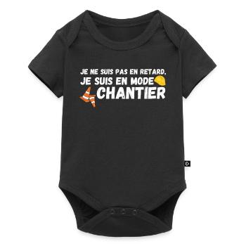 Je suis en mode chantier - Body à manches courtes Premium Bébé - noir - Devant
