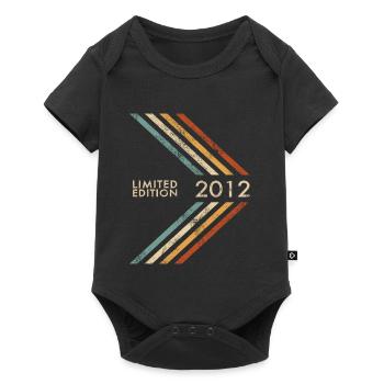 2012 Limited Edition Geburtstag Mädchen und Jungen - Baby Premium Kurzarmbody - Schwarz - Vorne