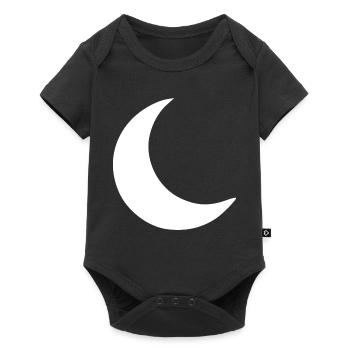 Moon Crescent White Gift - Baby Premium short-sleeve bodysuit - black - Front