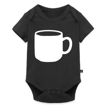 White Mug Gift - Baby Premium short-sleeve bodysuit - black - Front