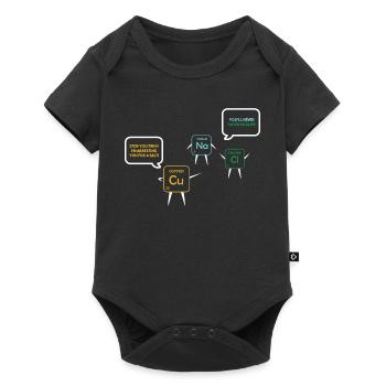Chemielehrer Chemie Chemiker - Baby Premium Kurzarmbody - Schwarz - Vorne