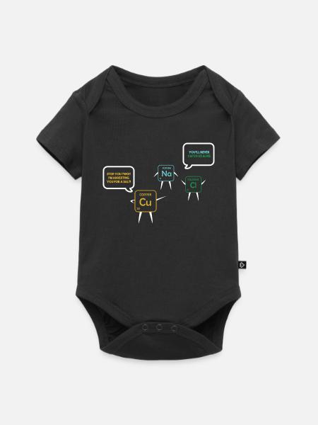 Chemielehrer Chemie Chemiker - Baby Premium Kurzarmbody - Schwarz