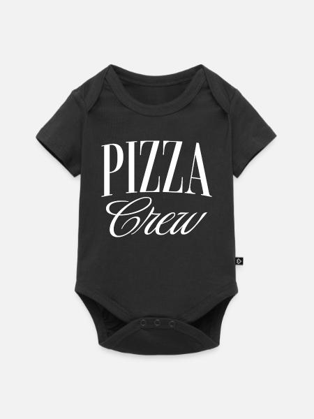 Pizza Crew - Baby Premium Kurzarmbody - Schwarz