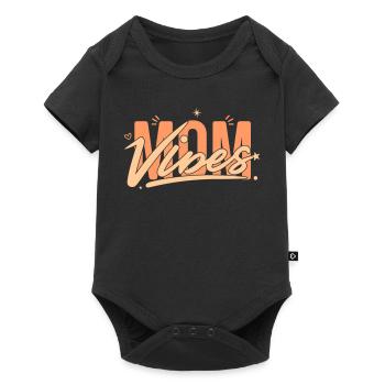 Own Your Mom Vibes: Ein Geschenk, das es wert ist, gegeben zu werden - Baby Premium Kurzarmbody - Schwarz - Vorne