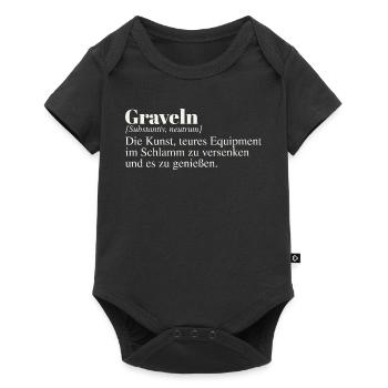 Graveln Definition - Baby Premium Kurzarmbody - Schwarz - Vorne