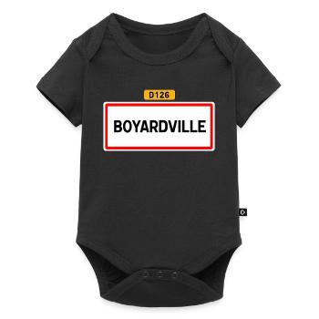 Boyardville D126 - Body à manches courtes Premium Bébé - noir - Devant