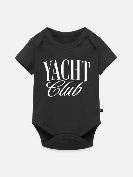 Yacht Club - Baby Premium Kurzarmbody - Schwarz