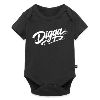 Digga | Cool Graffiti Saying | Youth word - Baby Premium short-sleeve bodysuit - black - Front