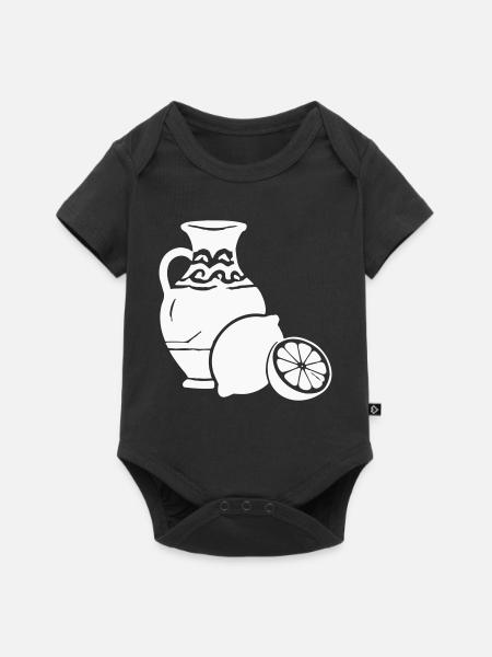 Zitrusvase Stillleben Keramik - Baby Premium Kurzarmbody - Schwarz
