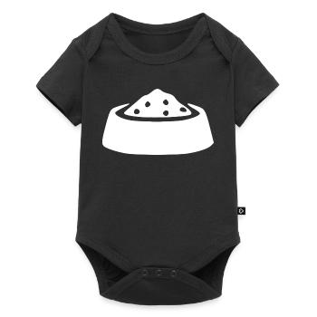 Napf Haustiere Geschenk - Baby Premium Kurzarmbody - Schwarz - Vorne