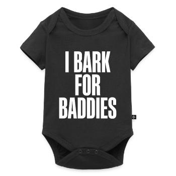 Ich belle für Baddies. - Baby Premium Kurzarmbody - Schwarz - Vorne