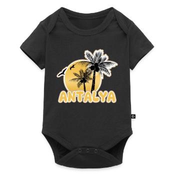 Antalya Beach - Baby Premium short-sleeve bodysuit - black - Front