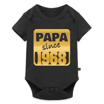 Papa 1968 - Baby Premium short-sleeve bodysuit - black - Front