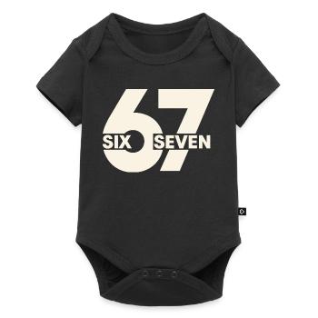 67 Six Seven – Urban Typografie - Baby Premium Kurzarmbody - Schwarz - Vorne