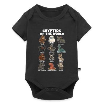  Cryptids Of The World Niedliches - Baby Premium Kurzarmbody - Schwarz - Vorne
