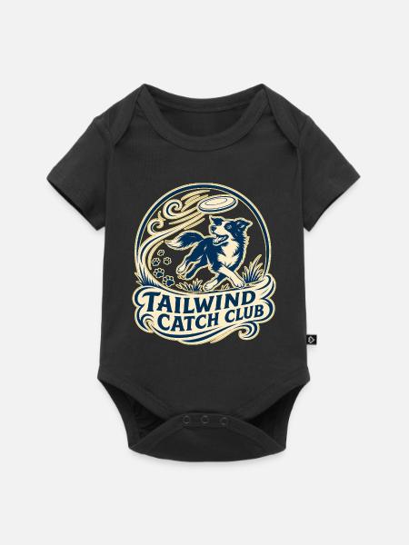 TAILWIND CATCH CLUB Hund - Baby Premium Kurzarmbody - Schwarz