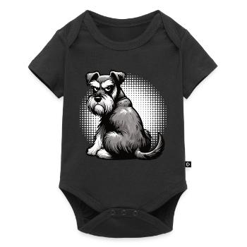 Schnauzer géant Schnauzer Propriétaire de Schnauzer - Body à manches courtes Premium Bébé - noir - Devant