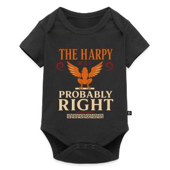 Harpy Greek Mythology Fantasy Monster - Baby Premium short-sleeve bodysuit - black - Front