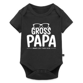 Grossapa – Immer Zeit Für Dich Opa Familien Spruch - Baby Premium Kurzarmbody - Schwarz - Vorne