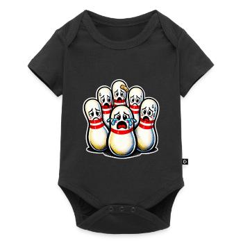 Bowling Pins - Baby Premium short-sleeve bodysuit - black - Front