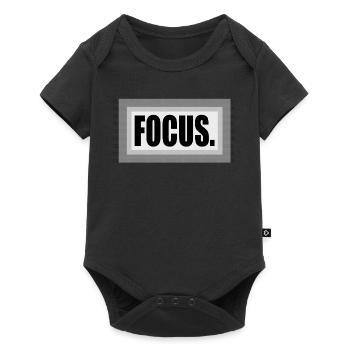Konzentriere dich auf das Rauschen - Baby Premium Kurzarmbody - Schwarz - Vorne