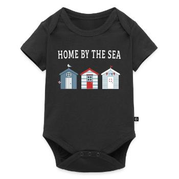 Home by the Sea – Strandhäuser - Baby Premium Kurzarmbody - Schwarz - Vorne