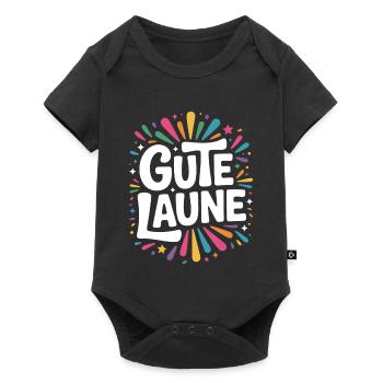 Gute Laune Karneval Fasching Karnevalskostüm Alaaf - Baby Premium Kurzarmbody - Schwarz - Vorne