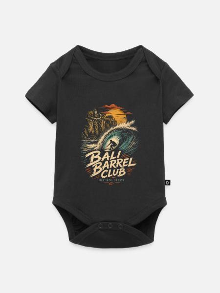Bali Barrel Club Surf - Baby Premium Kurzarmbody - Schwarz